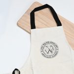 Swag Bag Includes; branded note pad, apron, draw string pouch and 15 stickers