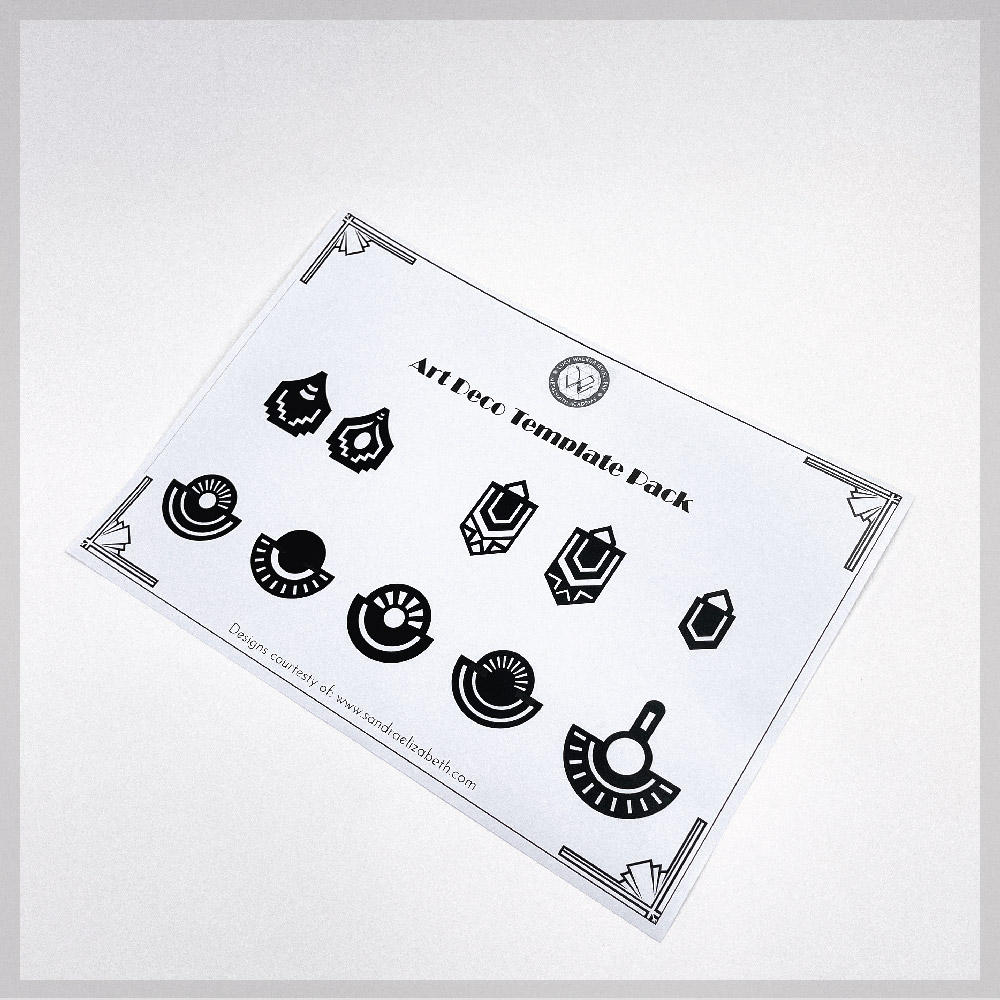 Art Deco saw piercing template pack