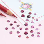 Rhodolite Garnet Rose Cut Gemstones (Round) 4-6mm March Stone Promo