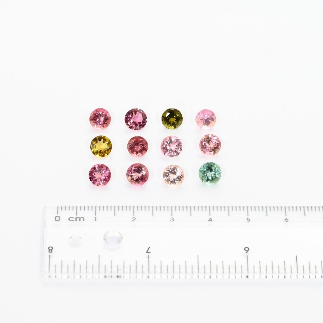 Brilliant cut tourmalines for jewellery making projects
