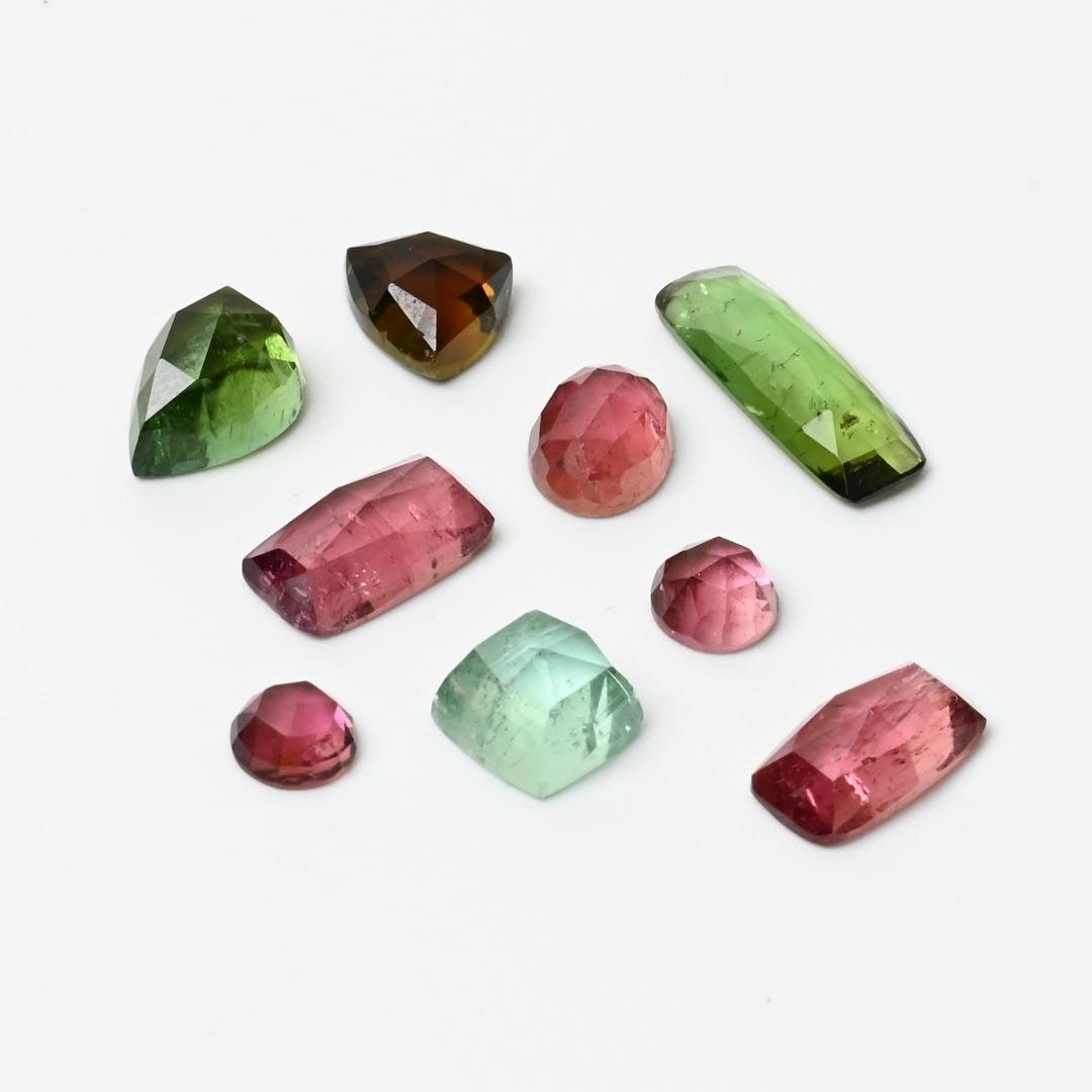 Tourmaline Rose Cuts Gemstones