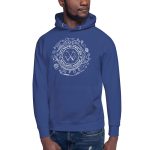 Unisex Premium Hoodie Team Royal Front (More Is More-White Printing)
