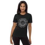 Unisex Tri Blend T-Shirt Charcoal Black Triblend Front (More Is More-White Printing)