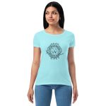 Womens Fitted T-Shirt Cancun Front (Metalsmith Academy-Black Printing)