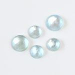 Blue Topaz and Mother of Pearl Doublets