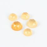 Citrine and mother of pearl doublets
