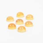 Citrine and Mother of Pearl Round Cabochon 8mm