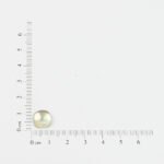 Green amethyst and mother of pearl cushion cabochon 10mm