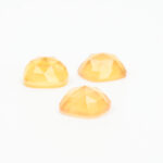 Citrine and mother of pearl cushion rose cut 12mm