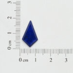 Rock crystal and lapis kite cut 10mm x 17mm