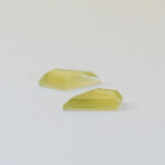 Lemon quartz and mother of pearl kite cut 12 X 20mm