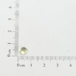 Green amethyst and mother of pearl round cabochon 6mm