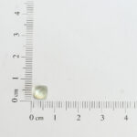 Green amethyst and mother of pearl sugarloaf cabochon 6mm