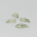 Green amethyst and mother of pearl kite cut 8mm x 13mm