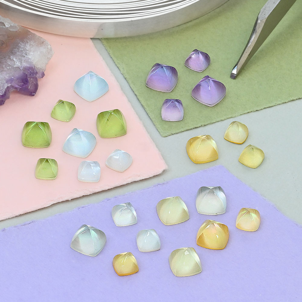 Sugarloaf cut gemstones