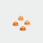 Orange garnet round cabochons 5mm