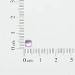 Amethyst and mother of pearl sugarloaf cabochon 4.5mm