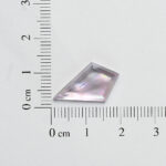 Lilac amethyst and mother of pearl kite cut 12mm x 20mm