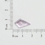 Lilac amethyst and mother of pearl kite cut 10mm x 17mm