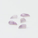 Lilac amethyst and mother of pearl kite cut 6mm x 9mm