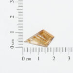 Rutilated quartz kite cut 12mm x 20mm