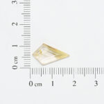 Rutilated quartz kite cut 10mm x 17mm