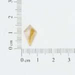 Rutilated quartz kite cut 8mm x 13mm